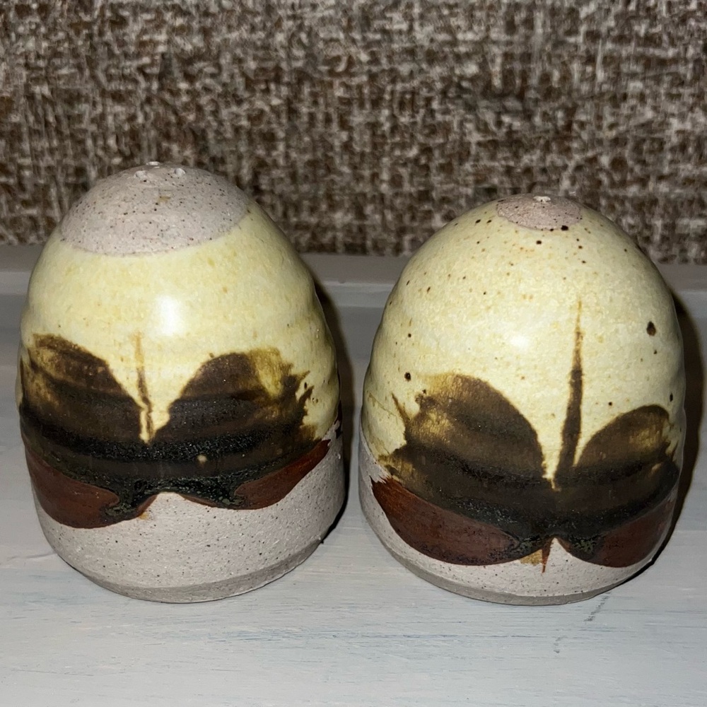 Vintage Handcrafted Salt and Pepper Shakers